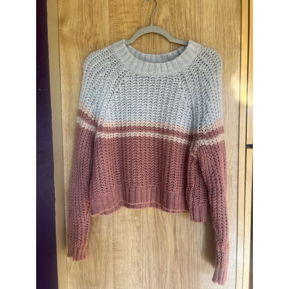 American Eagle Outfitters Multicolor Crew Neck Sweater